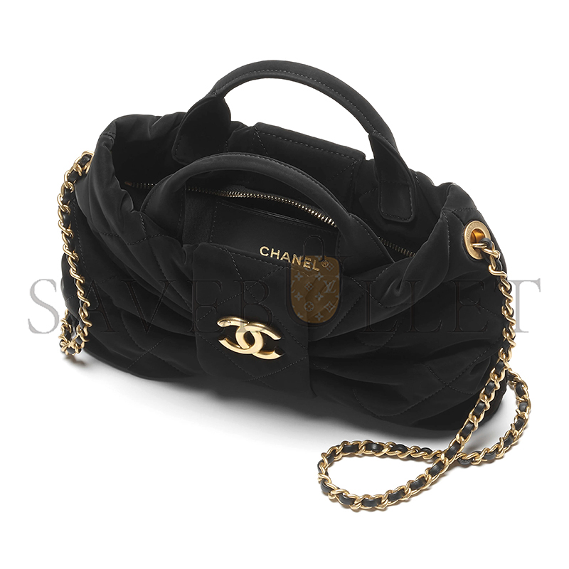 Ch**el master mini bow bag velvet-effect nylon as5849 (26*18*5cm)